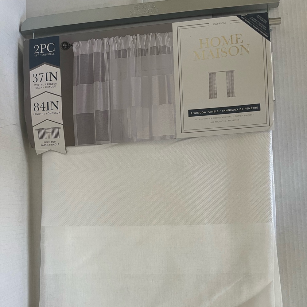 Home Maison Capricia 2pc Window Panels